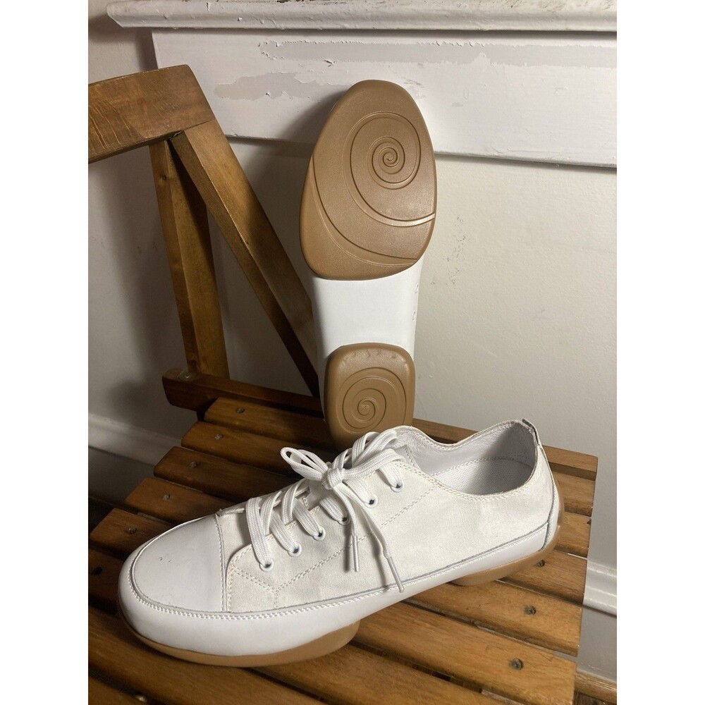 Suny Anna Kern Men’s White Canvas Dance Sneakers Shoes Size US 11.5 NEW